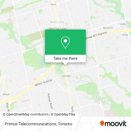 Primus Telecommunications map