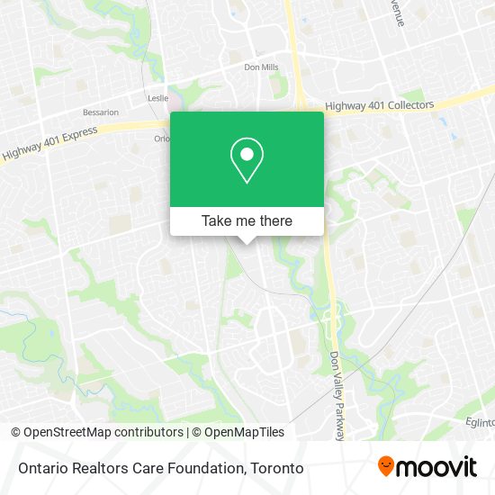 Ontario Realtors Care Foundation map