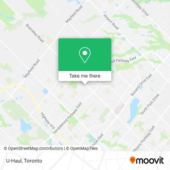 U-Haul map