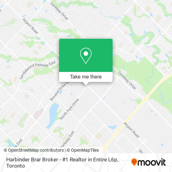 Harbinder Brar Broker - #1 Realtor in Entire L6p map