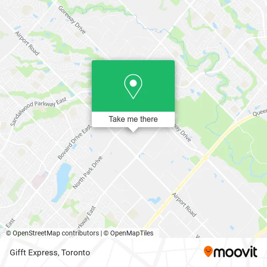 Gifft Express map