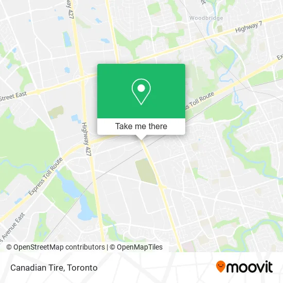 Canadian Tire map