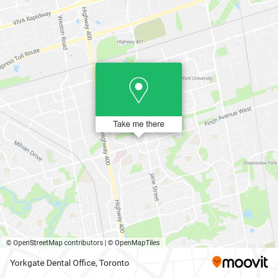 Yorkgate Dental Office map