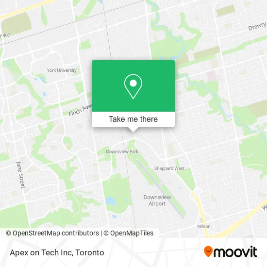 Apex on Tech Inc map