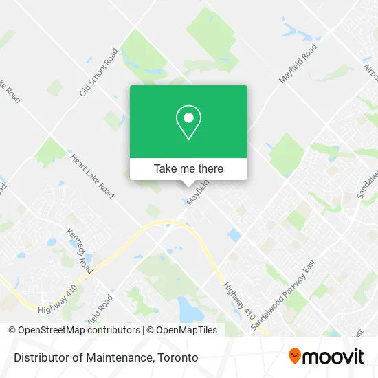 Distributor of Maintenance map