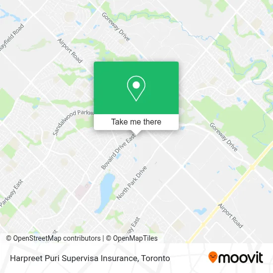 Harpreet Puri Supervisa Insurance map