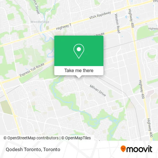Qodesh Toronto map