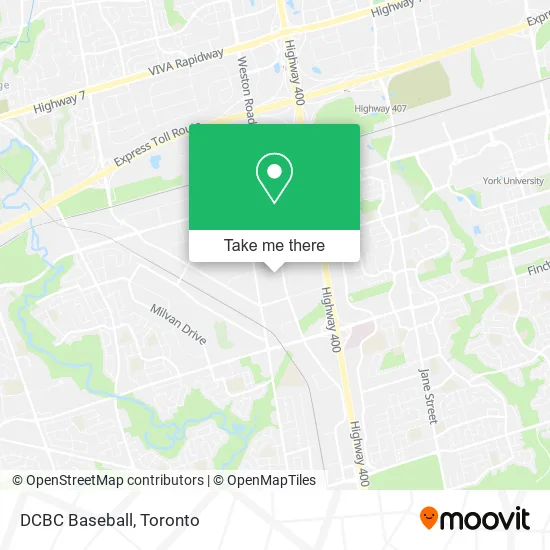 DCBC Baseball map