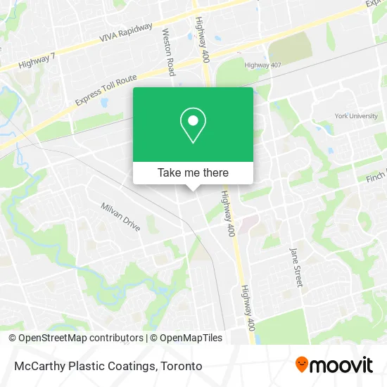 McCarthy Plastic Coatings map