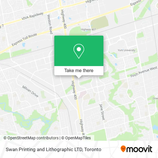 Swan Printing and Lithographic LTD map