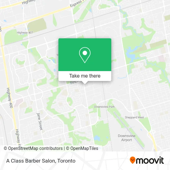 A Class Barber Salon map