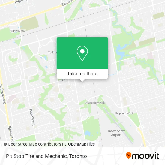 Pit Stop Tire and Mechanic map