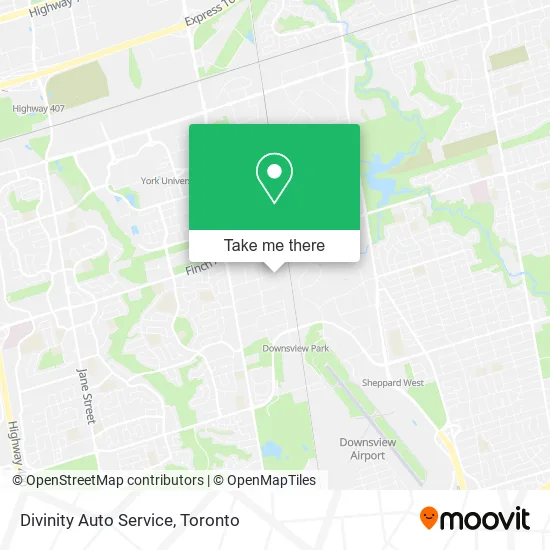 Divinity Auto Service map