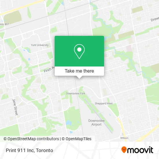 Print 911 Inc map