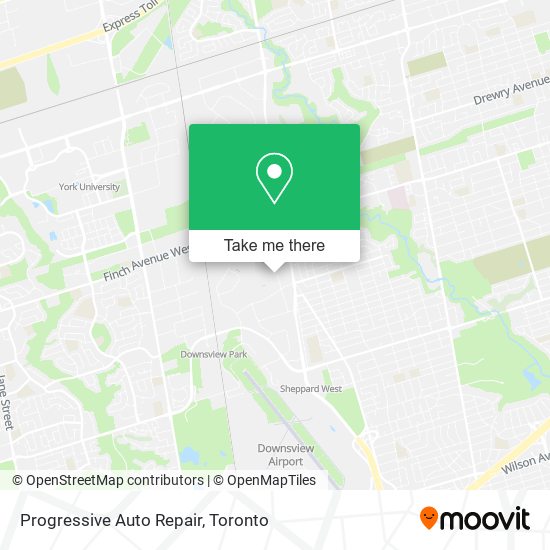 Progressive Auto Repair map