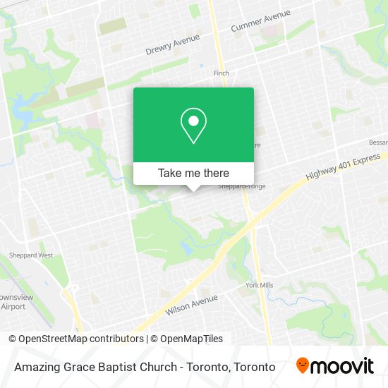 Amazing Grace Baptist Church - Toronto map