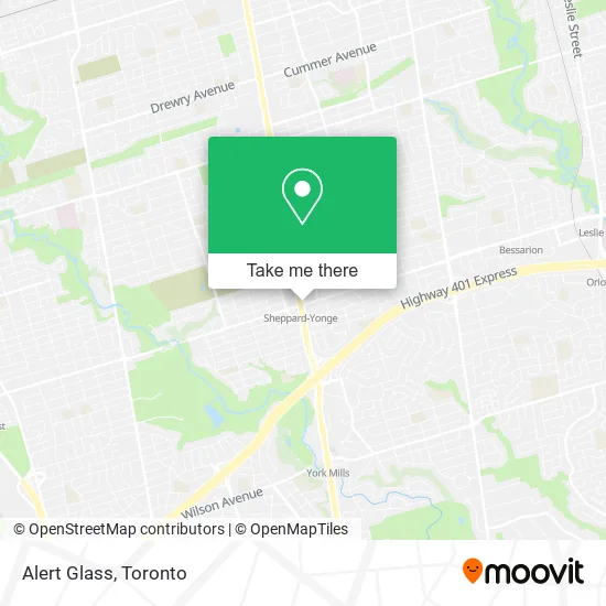 Alert Glass map