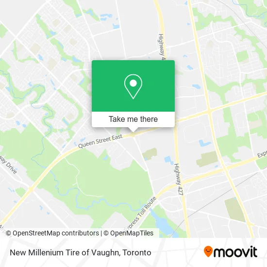 New Millenium Tire of Vaughn map