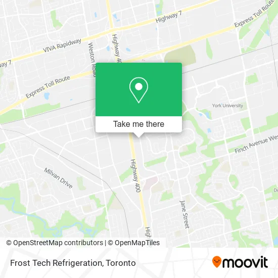 Frost Tech Refrigeration map
