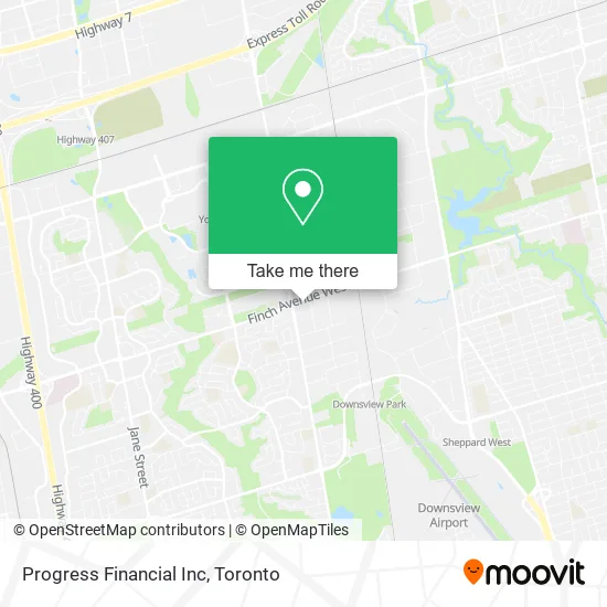Progress Financial Inc map