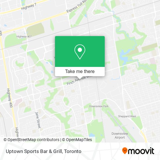 Uptown Sports Bar & Grill map