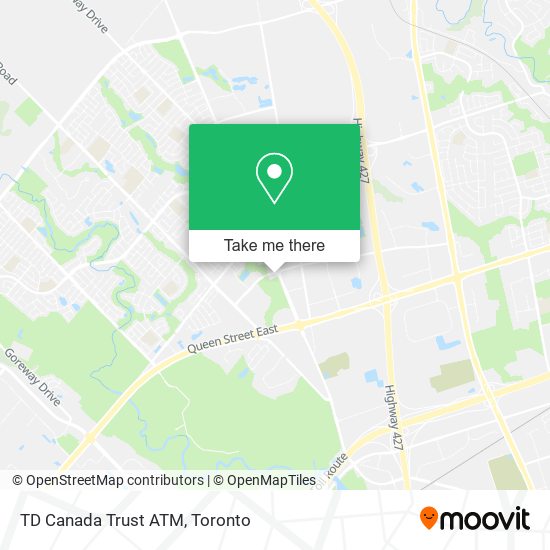 TD Canada Trust ATM map