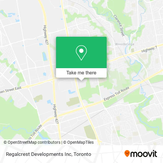 Regalcrest Developments Inc map