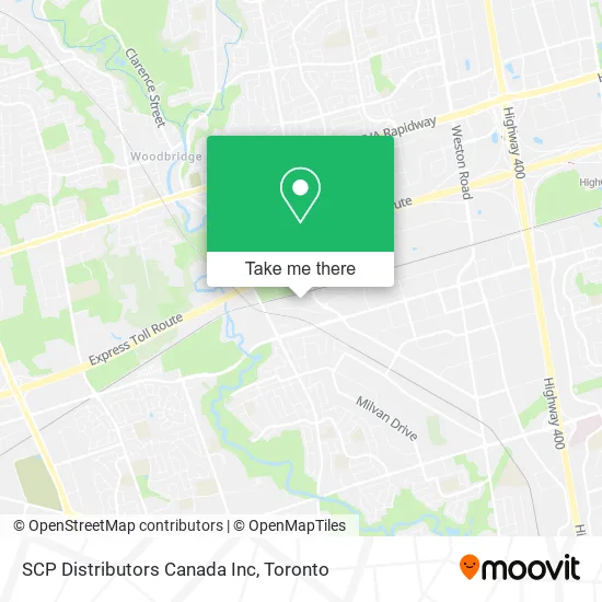 SCP Distributors Canada Inc map