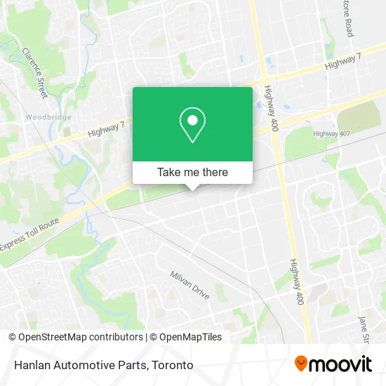 Hanlan Automotive Parts map