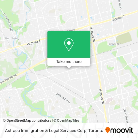 Astraea Immigration & Legal Services Corp map