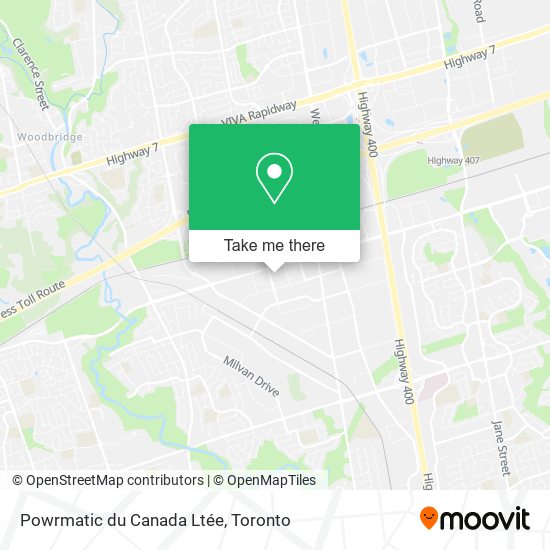 Powrmatic du Canada Ltée map