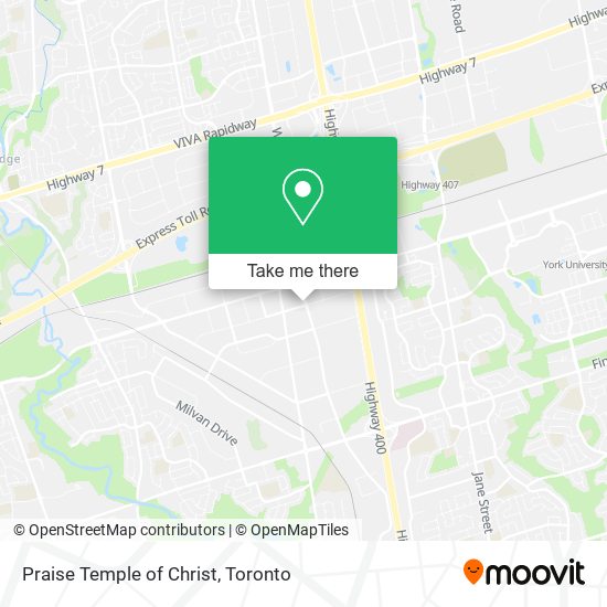 Praise Temple of Christ map