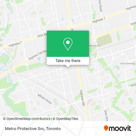 Metro Protective Svc map