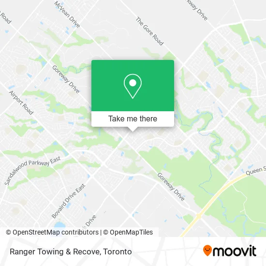 Ranger Towing & Recove map