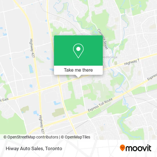 Hiway Auto Sales map