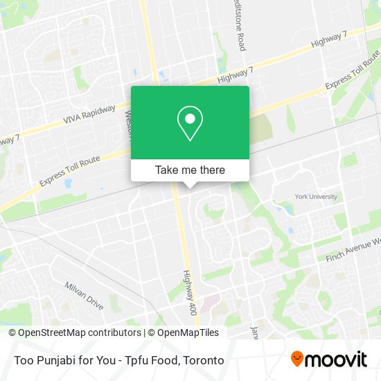 Too Punjabi for You - Tpfu Food map