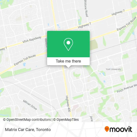 Matrix Car Care map