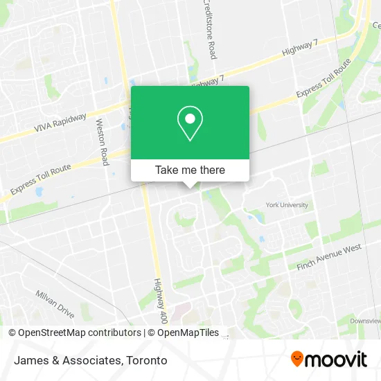 James & Associates map