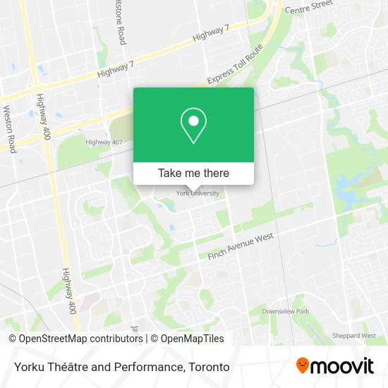 Yorku Théâtre and Performance map