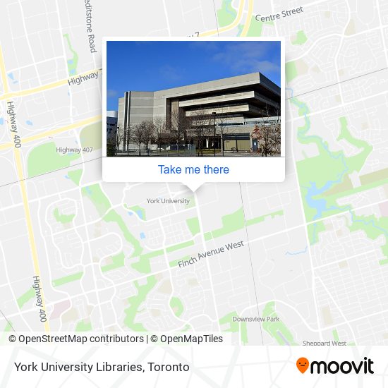 York University Libraries map