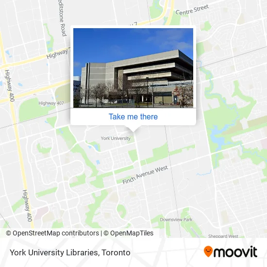 York University Libraries map