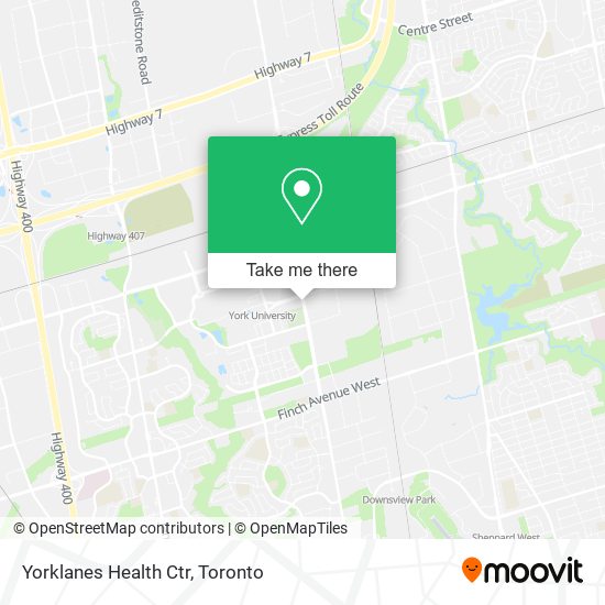 Yorklanes Health Ctr map