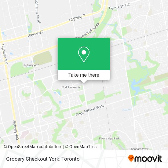 Grocery Checkout York map