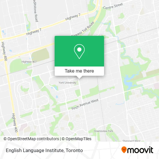 English Language Institute map