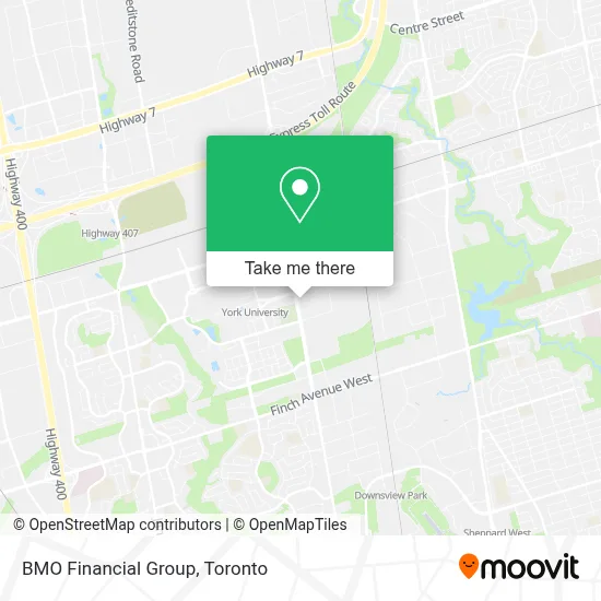 BMO Financial Group map