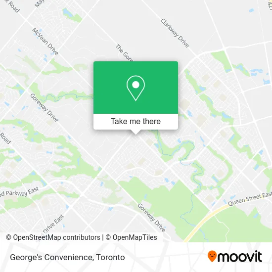 George's Convenience map