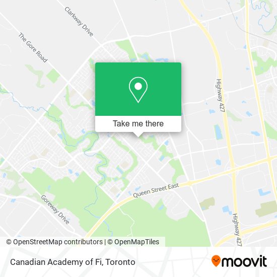 Canadian Academy of Fi map