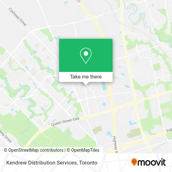 Kendrew Distribution Services map