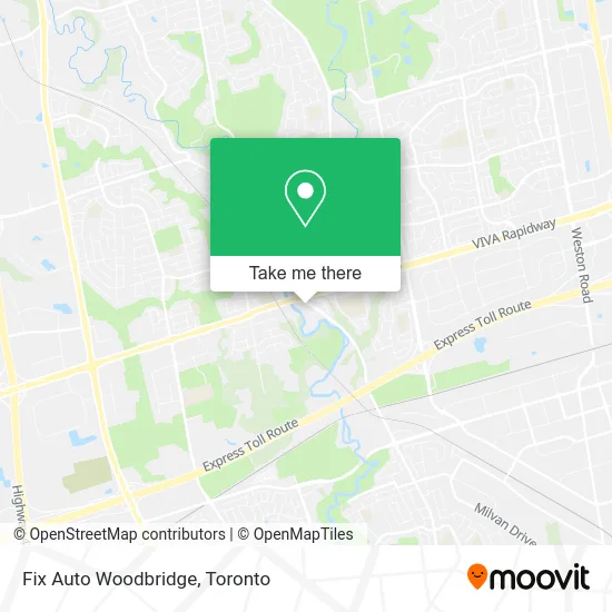 Fix Auto Woodbridge map