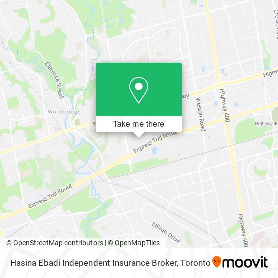 Hasina Ebadi Independent Insurance Broker map